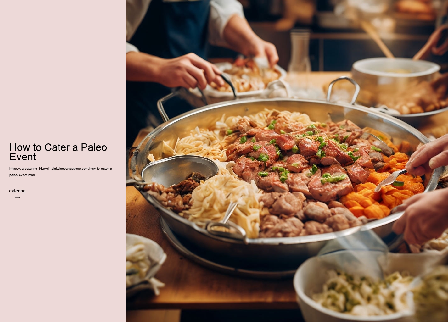 How to Cater a Paleo Event